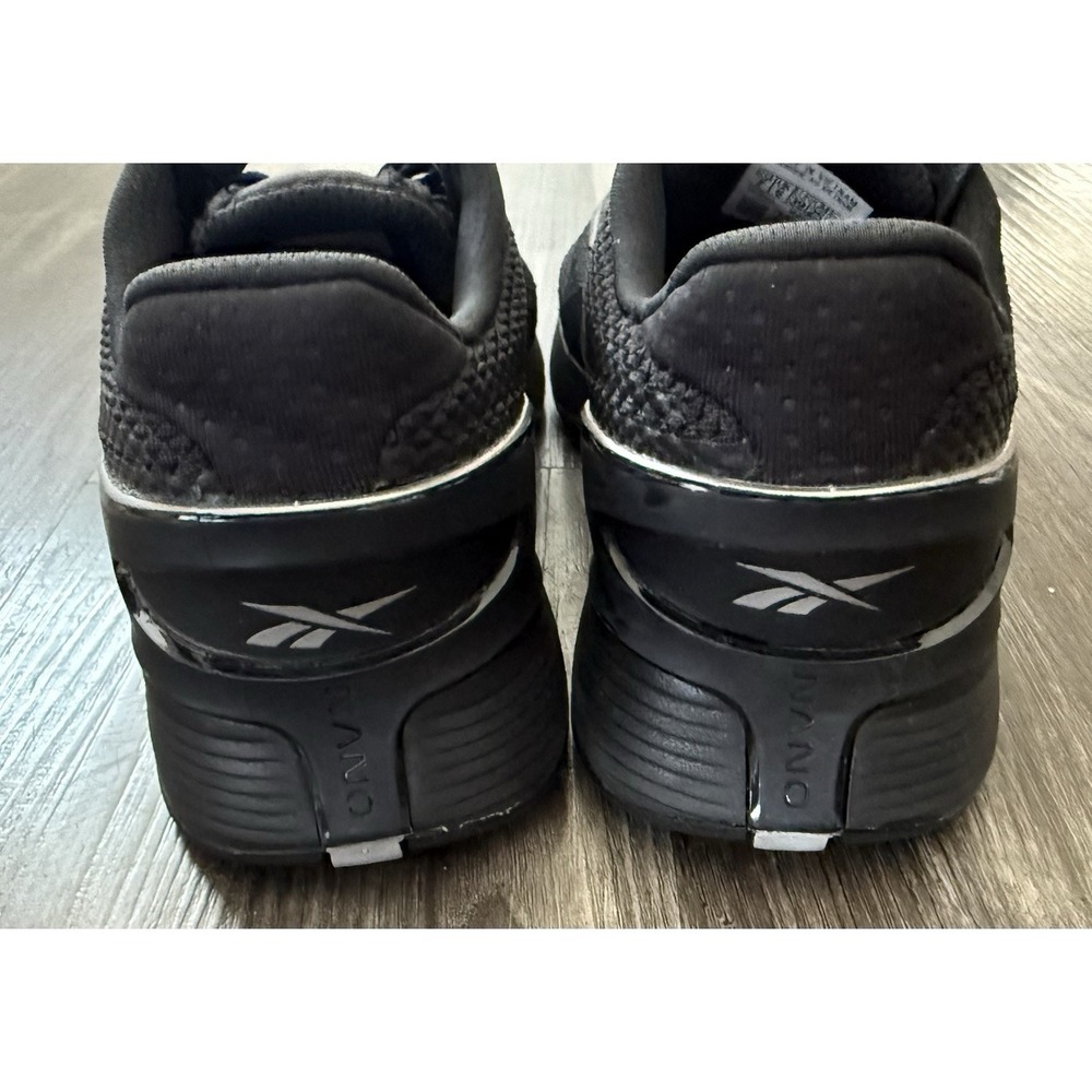 Men's 7 Reebok Nano X3 Core Black Pewter Shoes Sneakers Cross Train Women's 8.5 - Picture 7 of 11